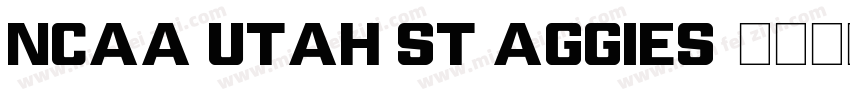 NCAA Utah St Aggies字体转换